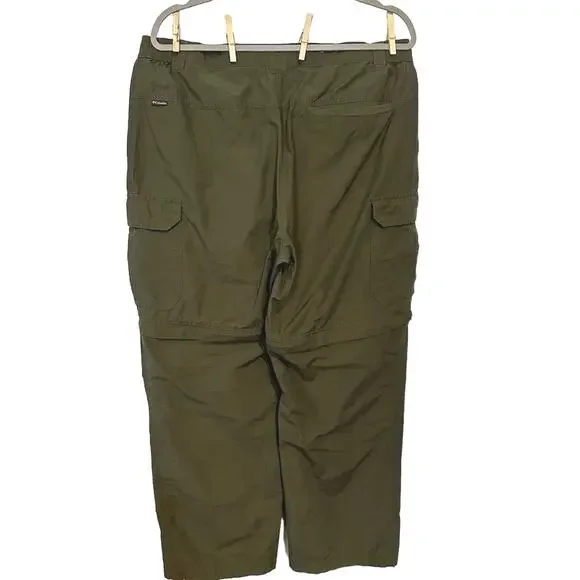 Columbia Men's Convertible Cargo Hiking Pants Green Size L 29-30" Inseam‎ - Picture 2 of 12